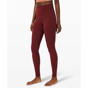 NEW Lululemon Align Women’s  size 10 High Rise Pant 28” Red Merlot